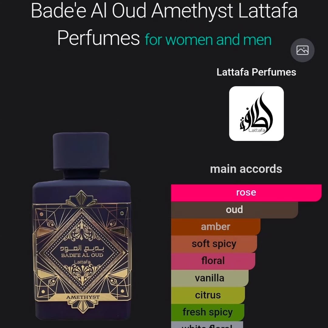 Lattafa Badee Al Oud Amethyst EDP 100ml – $130