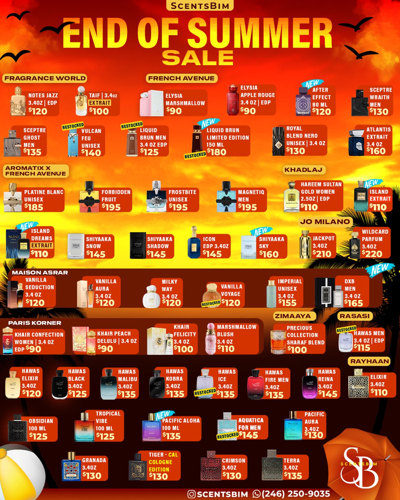 ScentsBim End of Summer Sale – Wide Selection of Fragrances at Special Prices