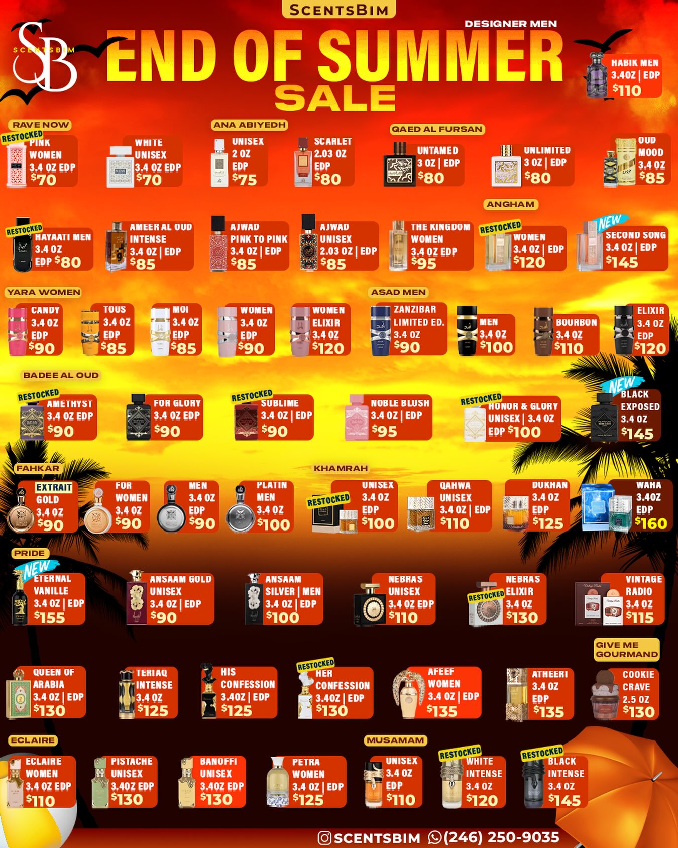ScentsBim End of Summer Sale – Arabian & Designer Fragrances