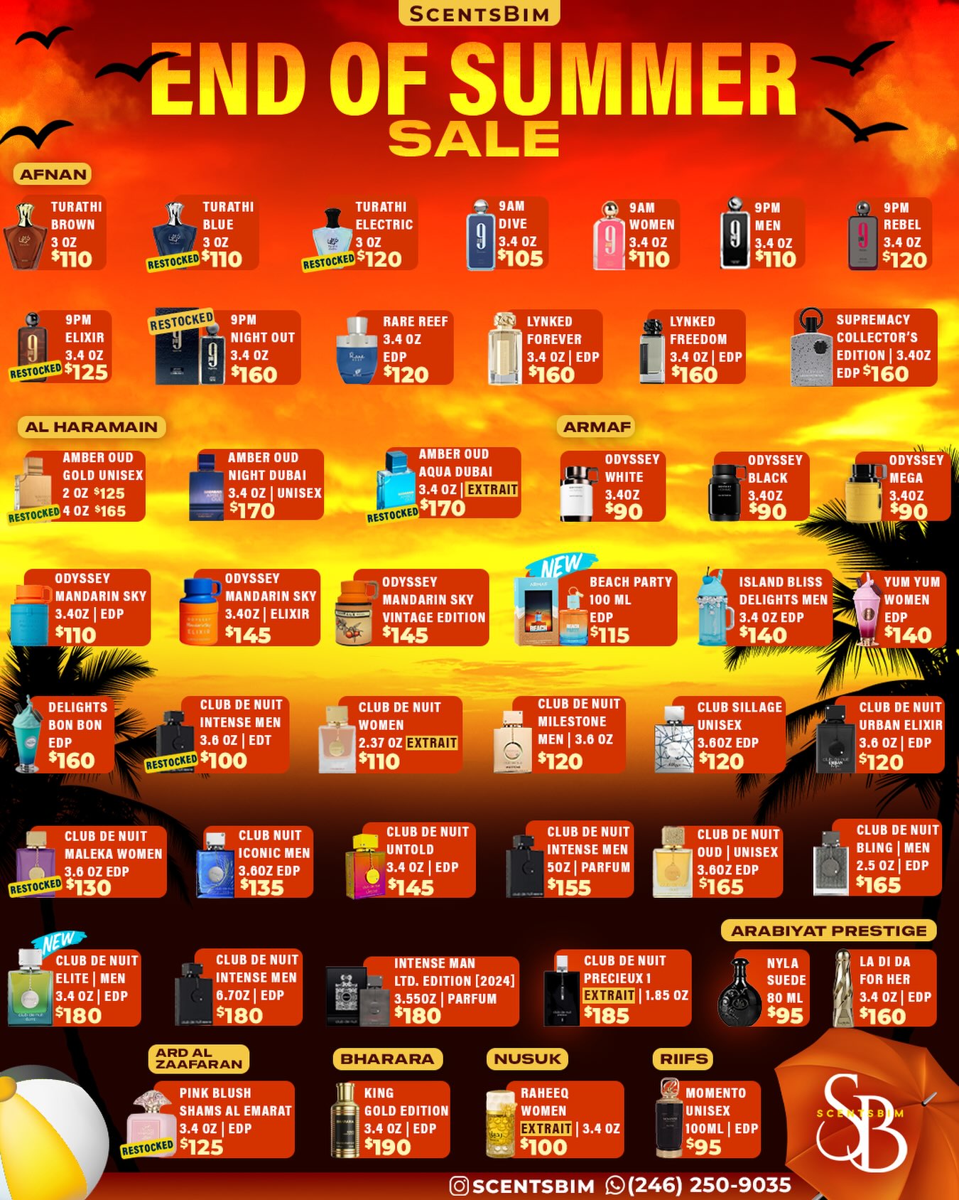 ScentsBim End of Summer Sale – Wide Selection of Fragrances at Special Prices