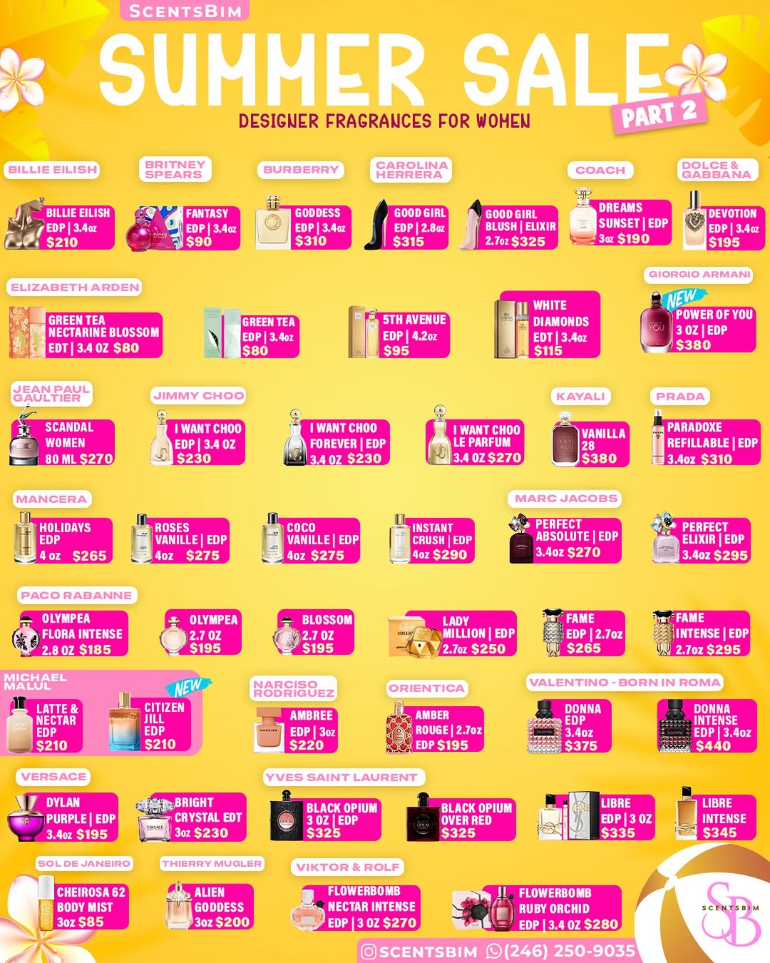 ScentsBim Summer Sale Part 2 – Designer Fragrances for Women