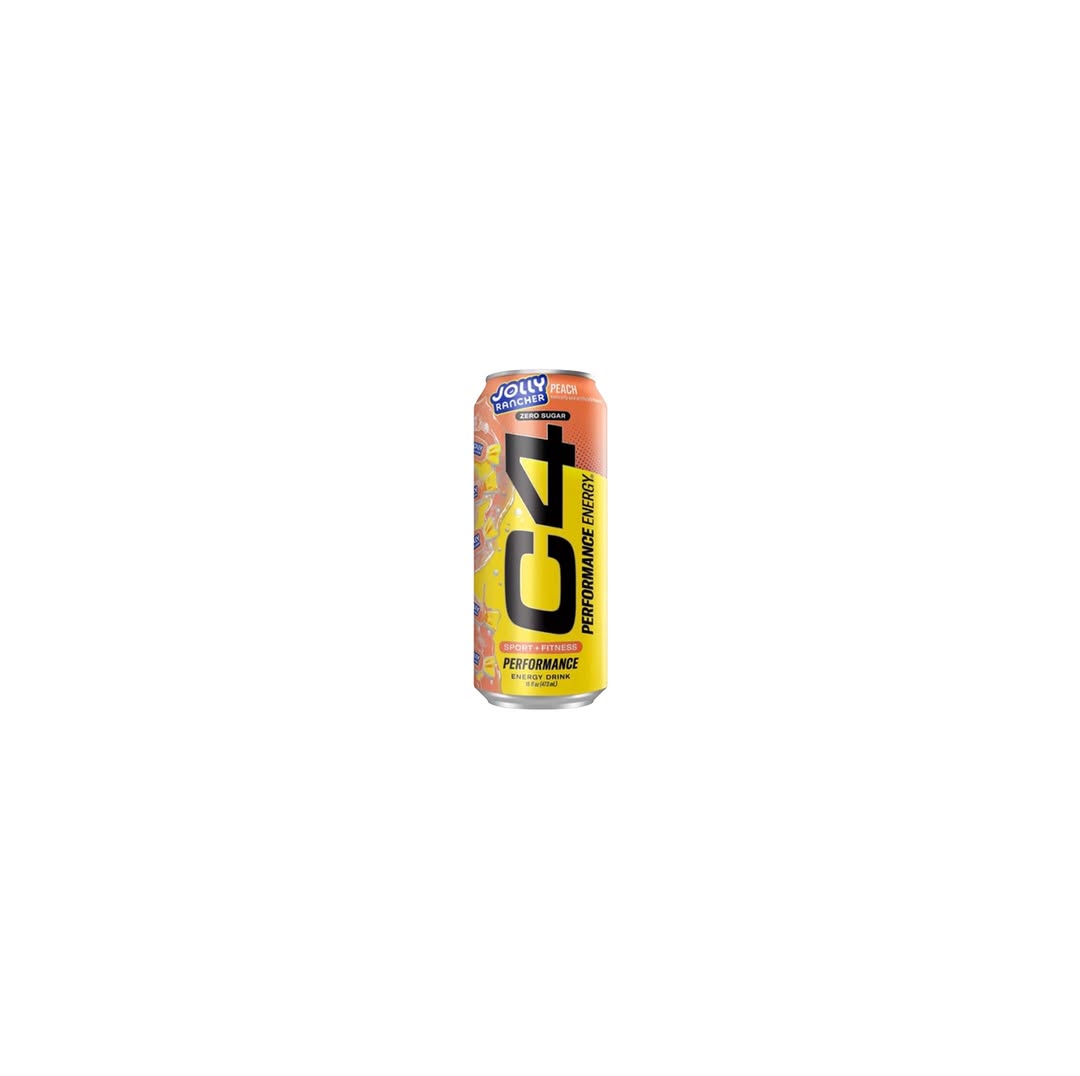 C4 Jolly Rancher Peach Energy Drink – Single & 4-Pack Pricing