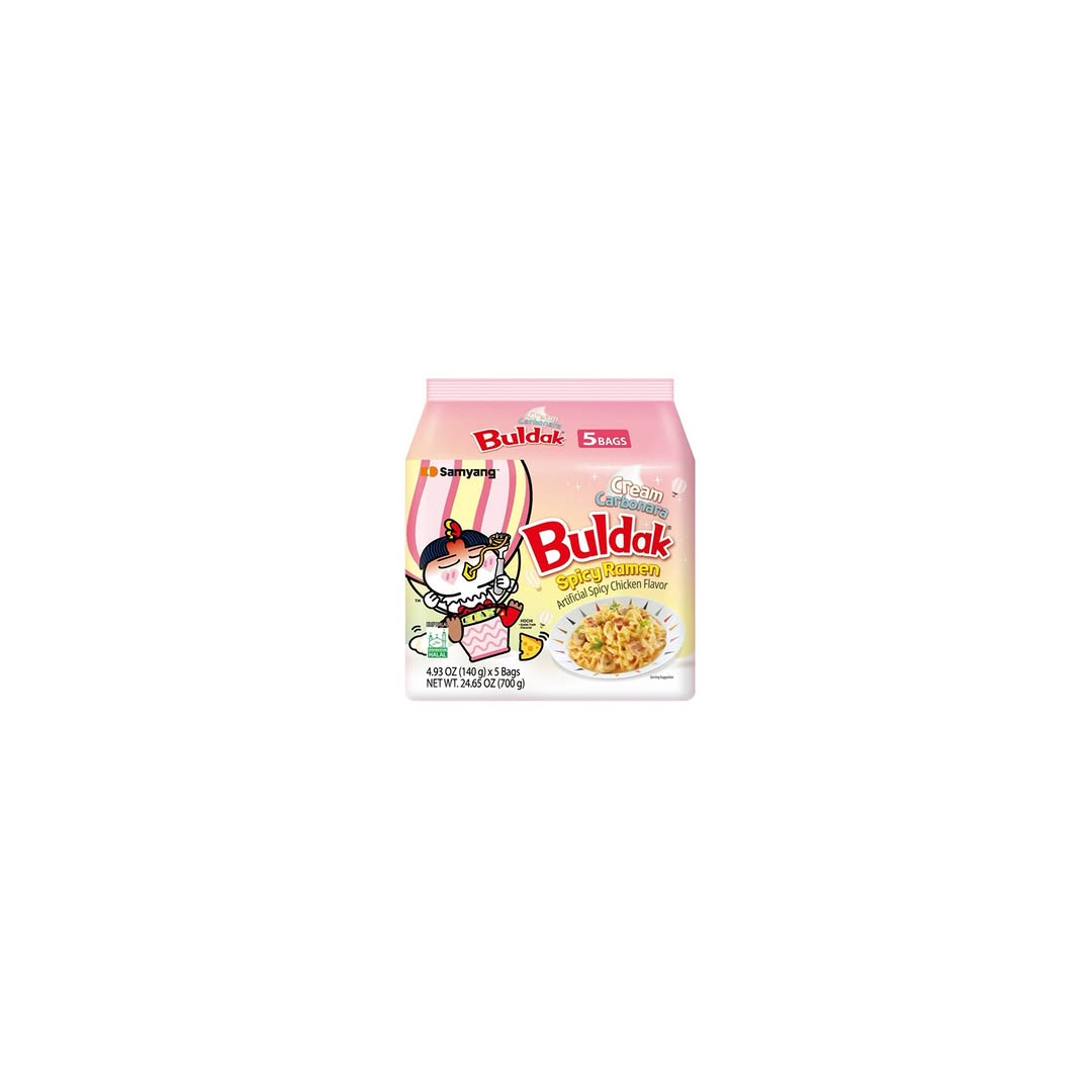 Samyang Buldak Creamy Carbonara Ramen – Single & 5-Pack Pricing
