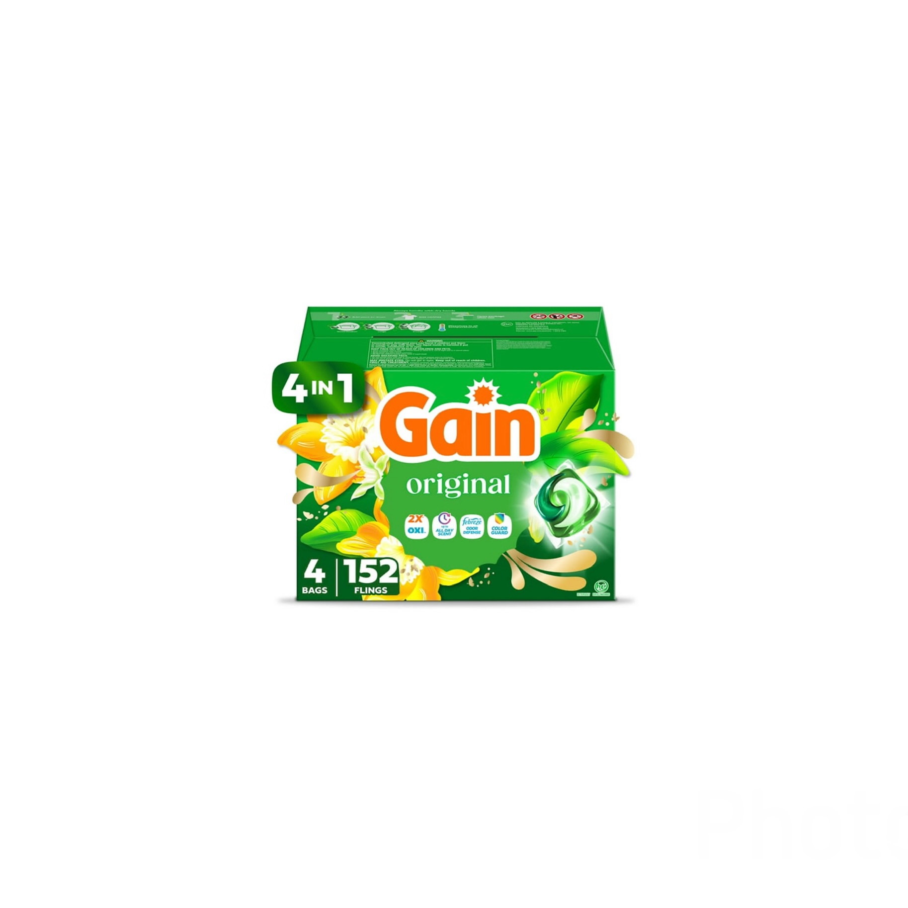 Gain Original Laundry Pods — 38ct $30 / 152ct $109