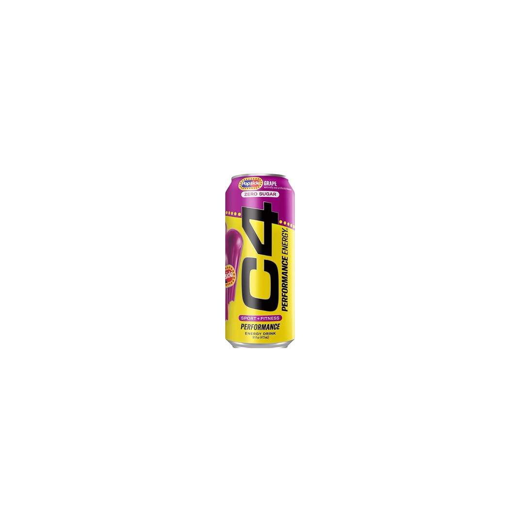 C4 Popsicle Grape Energy Drink – Single & 4-Pack Pricing