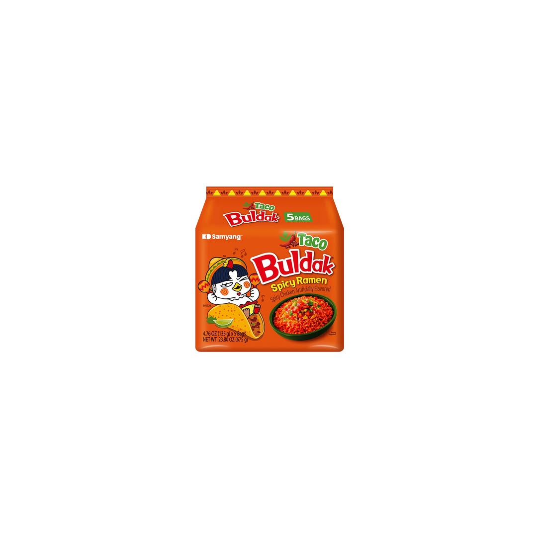 Samyang Buldak Taco Ramen – 1ct $8 / 5ct $28