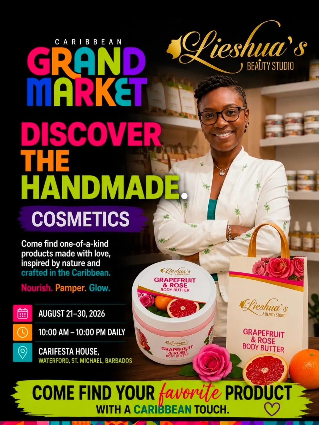 Caribbean Grand Market – Handmade Cosmetics by Lieshua's Beauty Studio