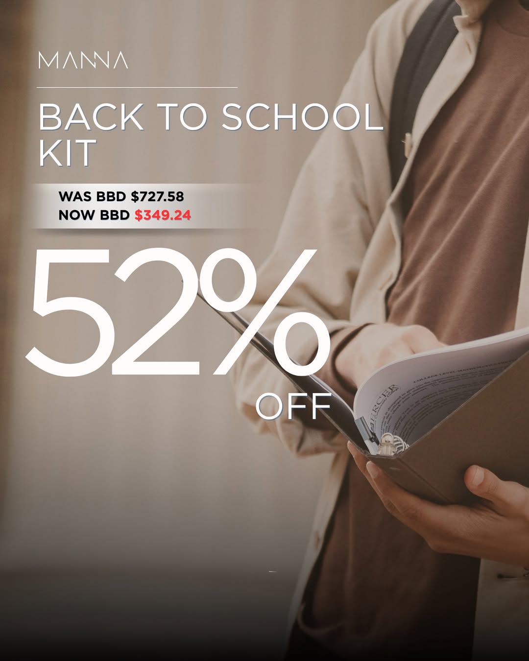 Manna Back to School Kit – 52% Off Skincare Bundle (BBD $349.24)