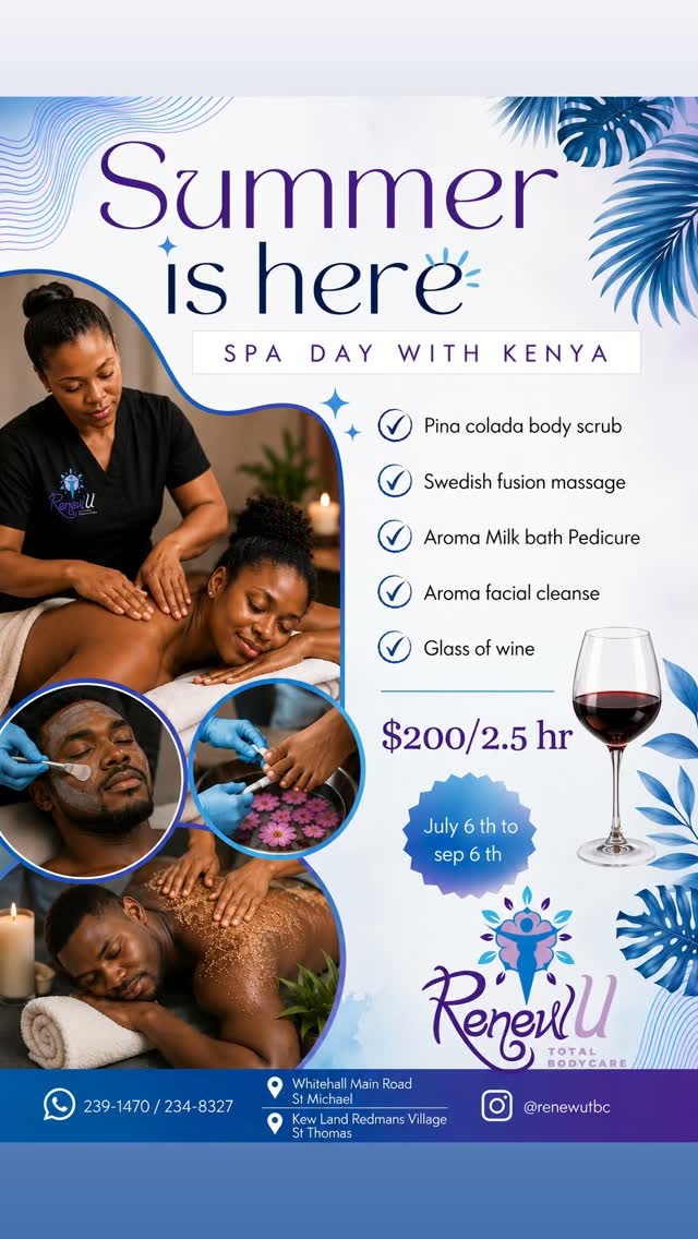 Summer Spa Day with Kenya – Full Package for $200/2.5 hrs