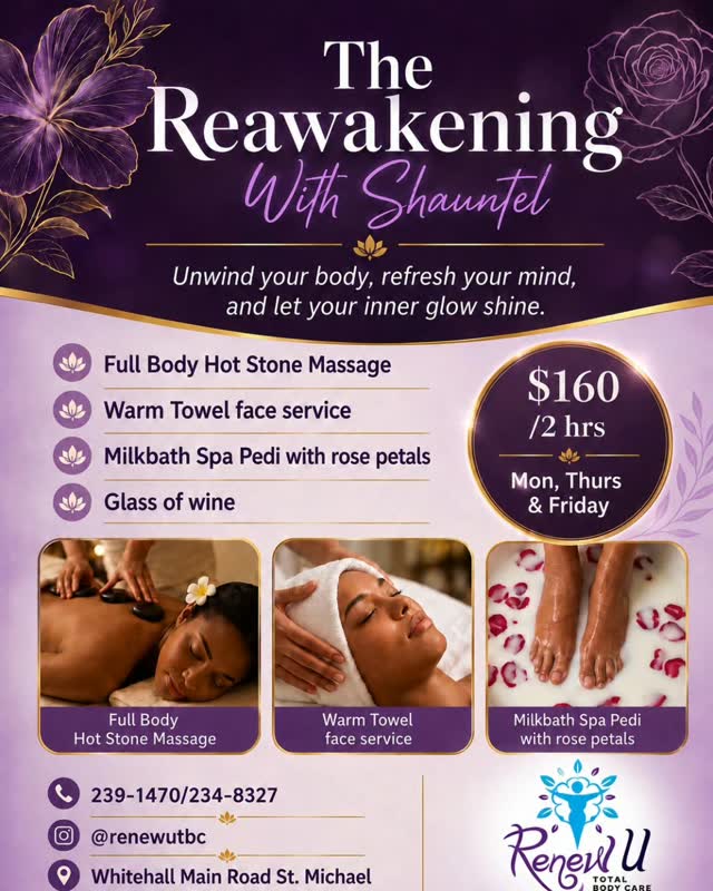 The Reawakening with Shauntel – Spa Package at $160 for 2 Hours