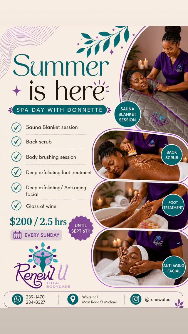 Summer Spa Day with Donnette – $200 for 2.5 Hours Every Sunday