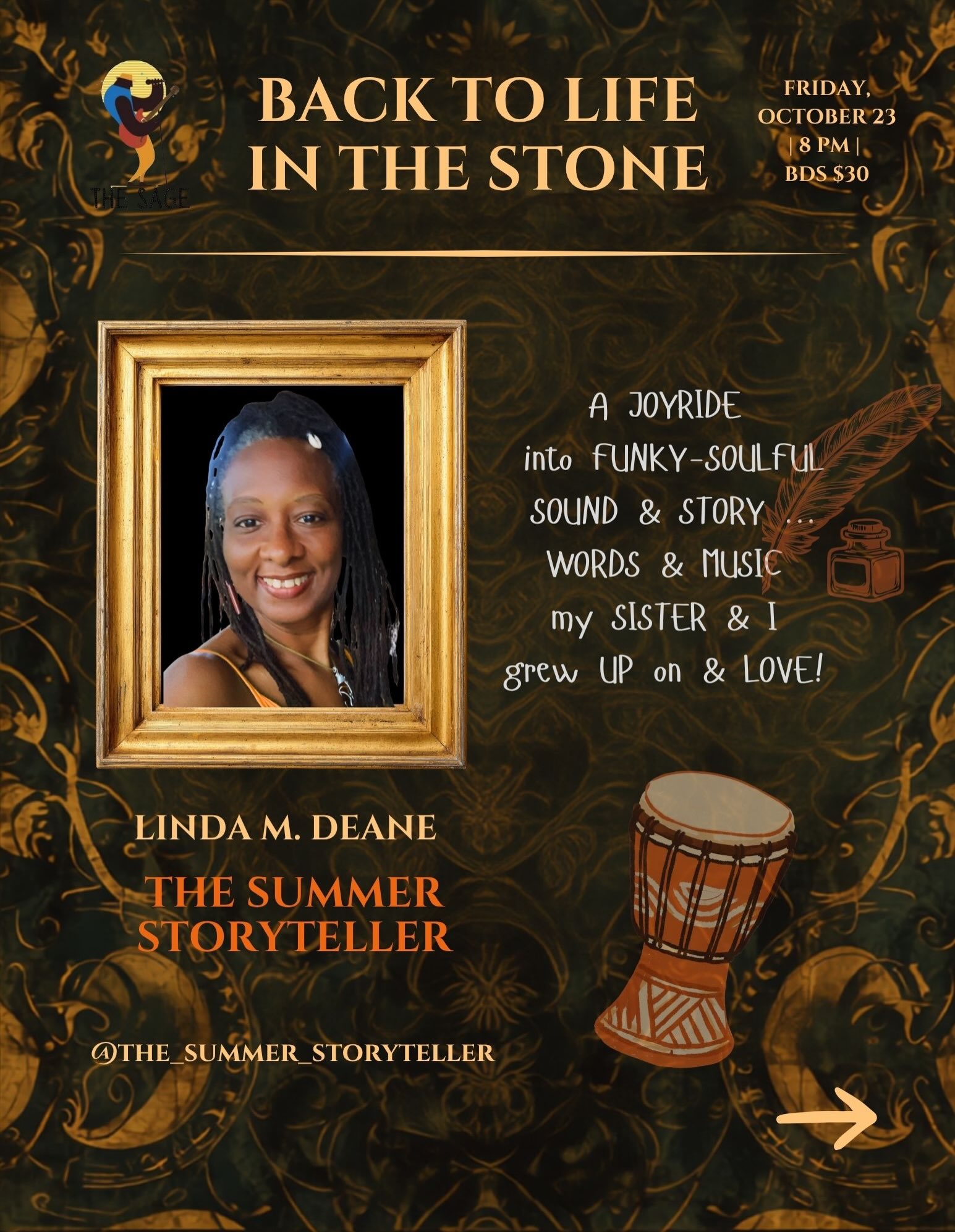Back to Life In the Stone – The Summer Storyteller & Friends Live at The Sage Bar