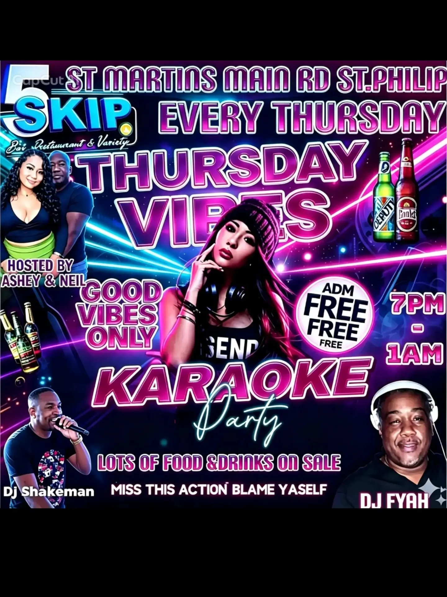 Thursday Vibes Karaoke Party at Skip's – Free Admission