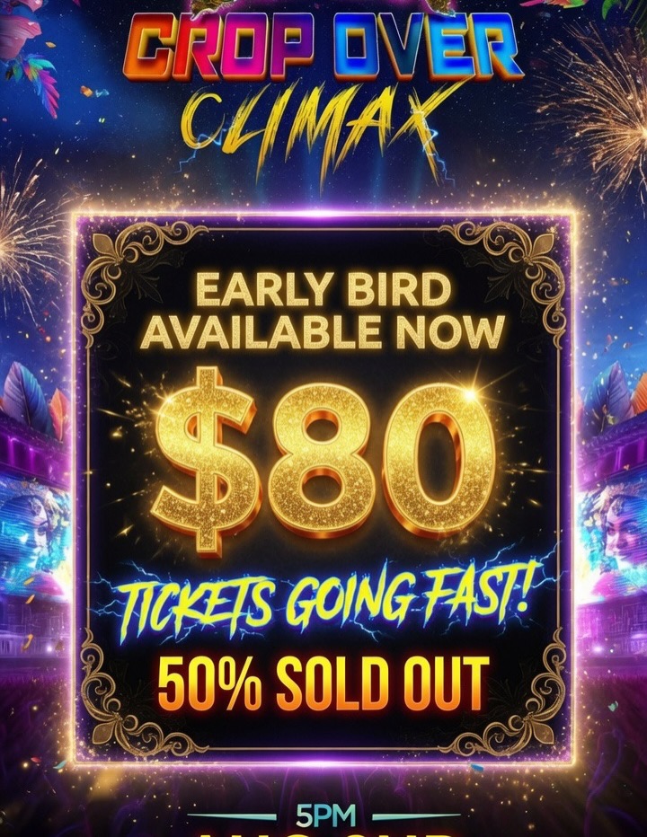 Eden Crop Over Climax 2026 – Early Bird Tickets $80