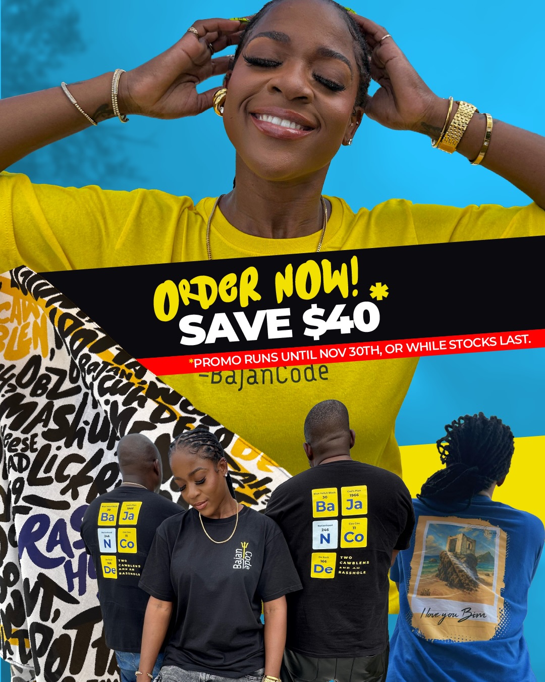 60+5 Anniversary Bundle – Save $40 on OG BajanCode Tee + 59LIX Bandana