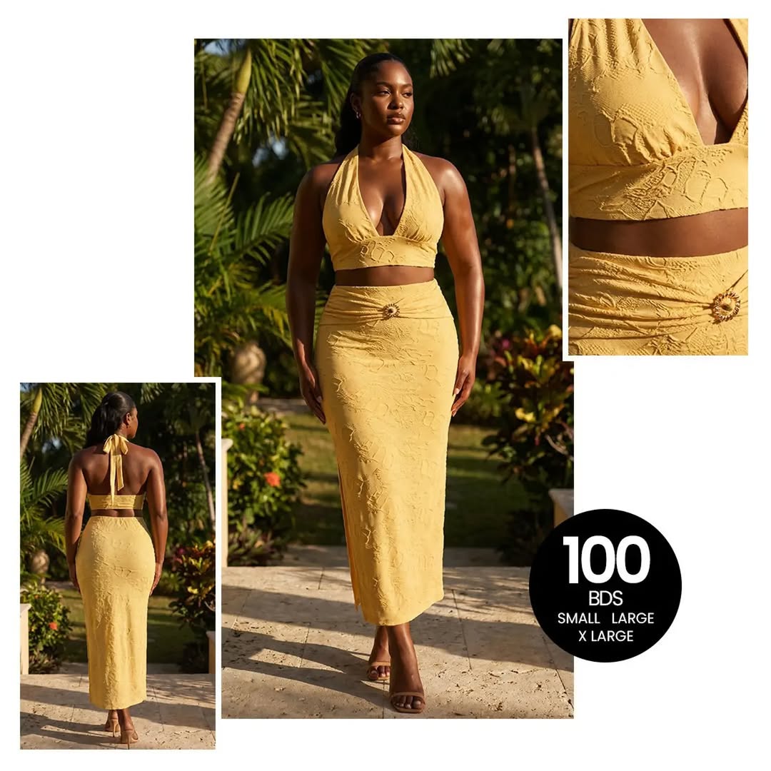 Yellow Two-Piece Set – 100 BDS at The FABS Store