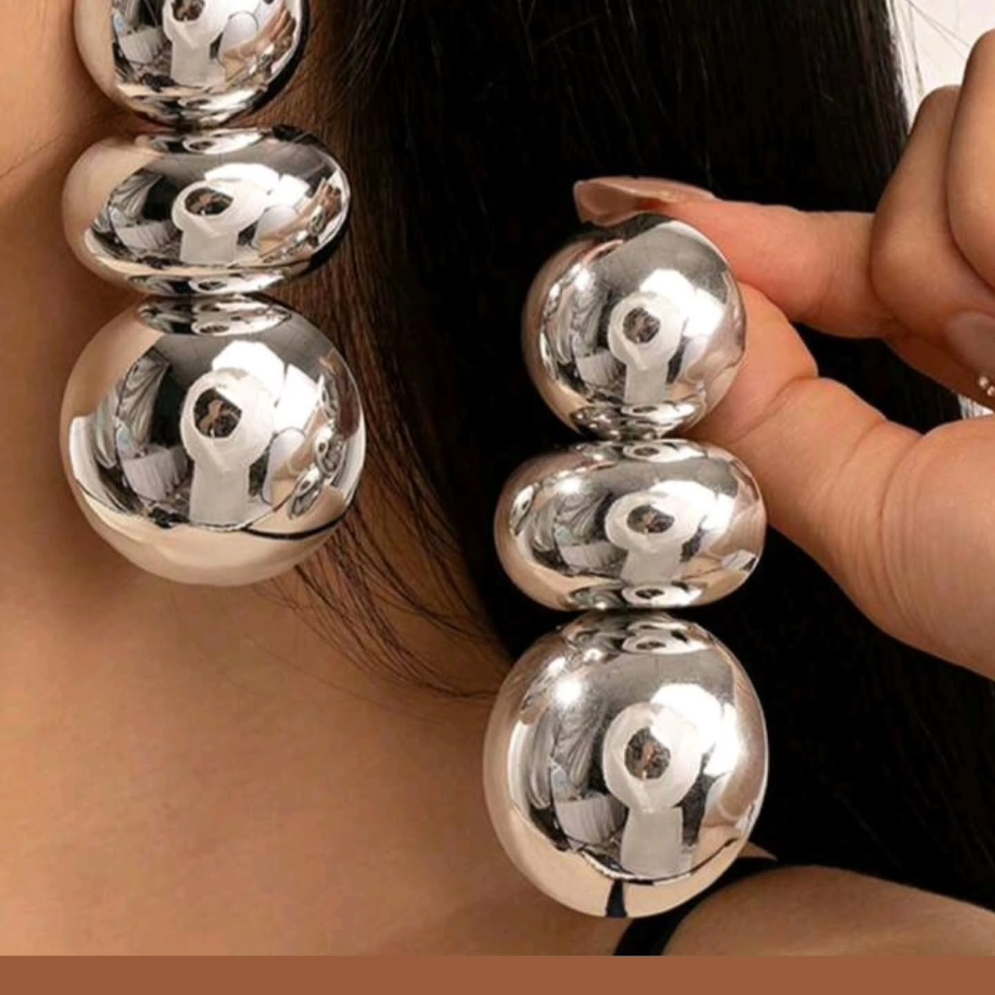 Statement Ball Earrings – $25.00