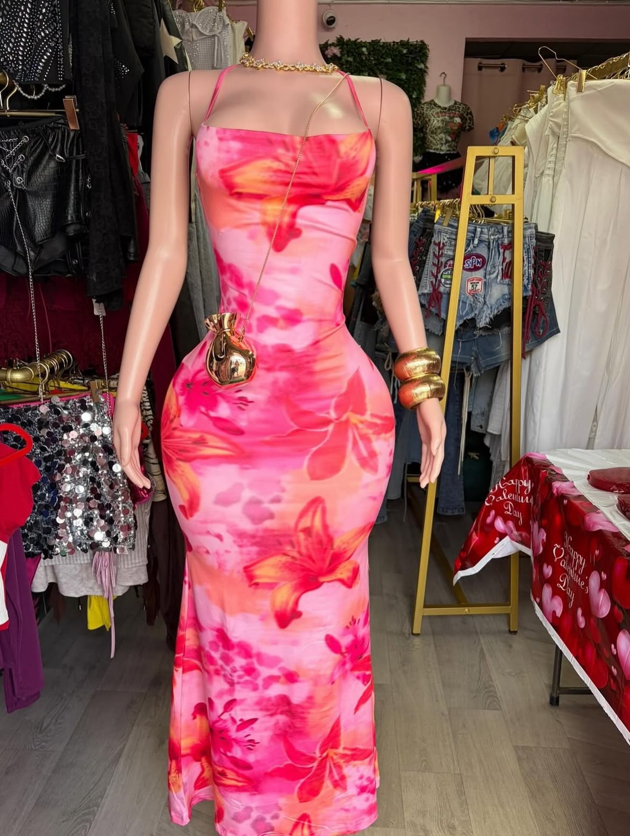 Deia Floral Maxi Dress – $80 at Shop Red Flamingo