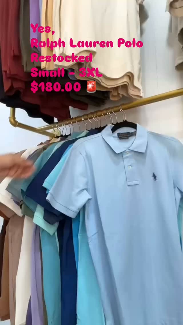 Ralph Lauren Polo Shirts Restocked – $180 BBD | Small to 3XL