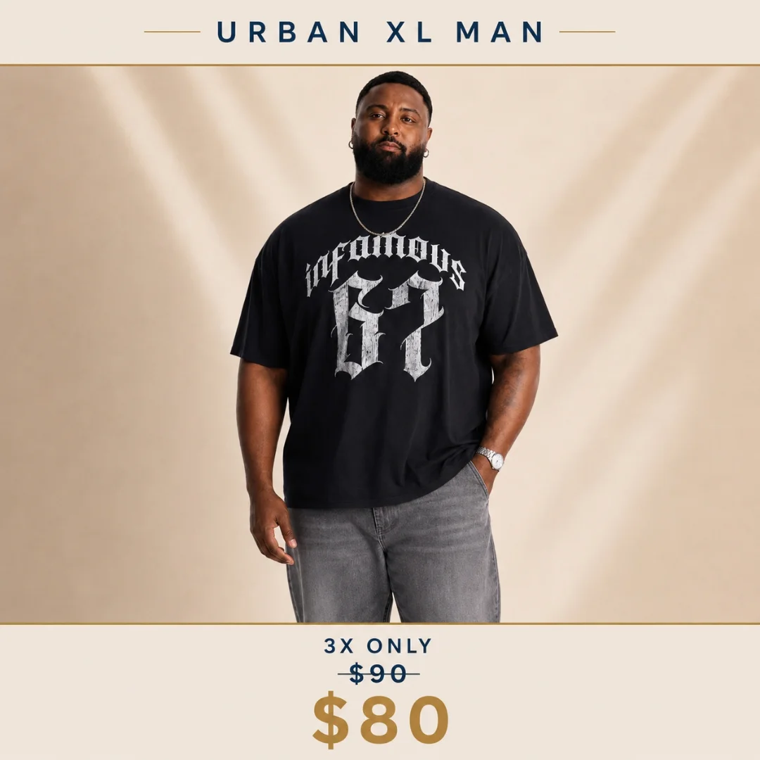 Urban XL Man Clearance Sale – Shirts from $50, Shorts from $70, Sets $140