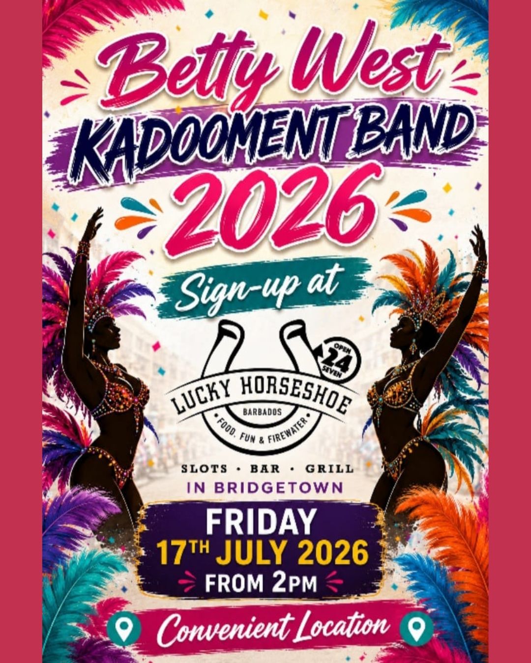 Kadooment Day Karaoke & Betty West Band Sign-Up at Lucky Horseshoe City Centre