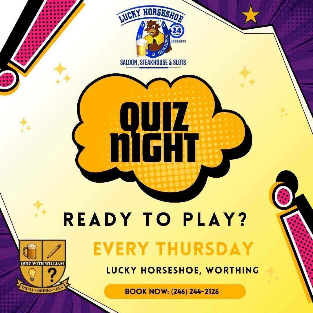 Quiz Night with William – Every Thursday at Lucky Horseshoe Worthing
