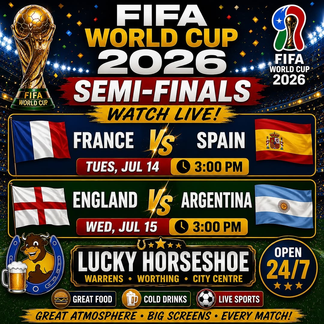 FIFA World Cup 2026 Semi-Finals Live Screening at Lucky Horseshoe