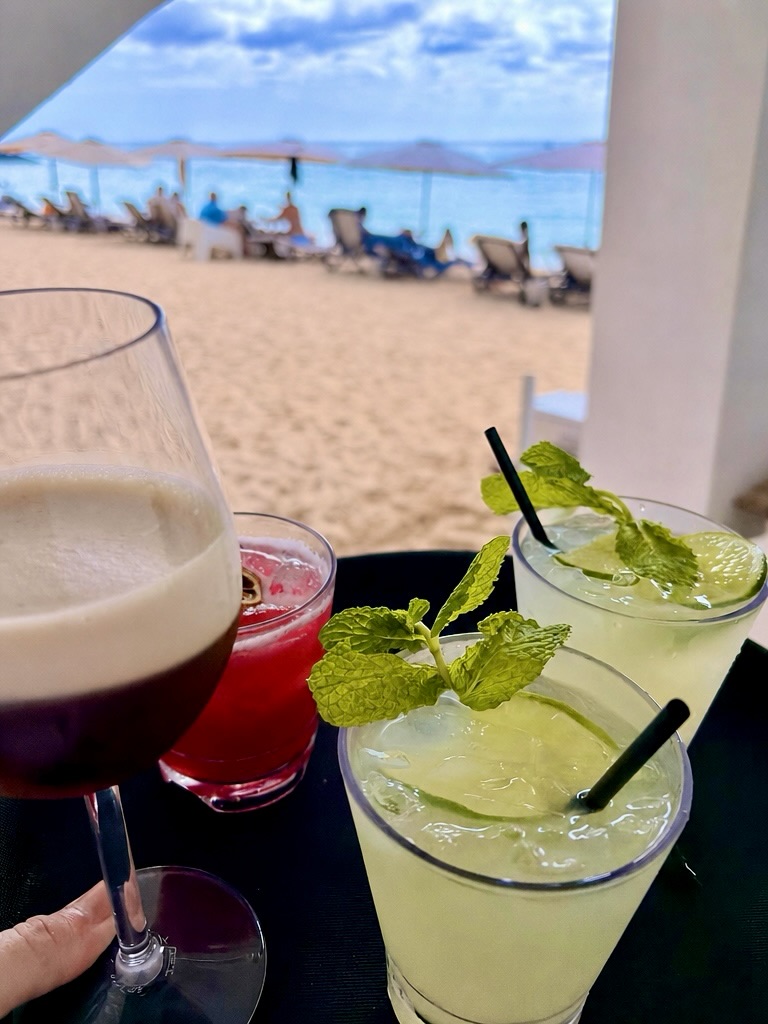 Beach Lounger Package – 2 Sun Loungers + Umbrella for US$60 (Fully Redeemable)