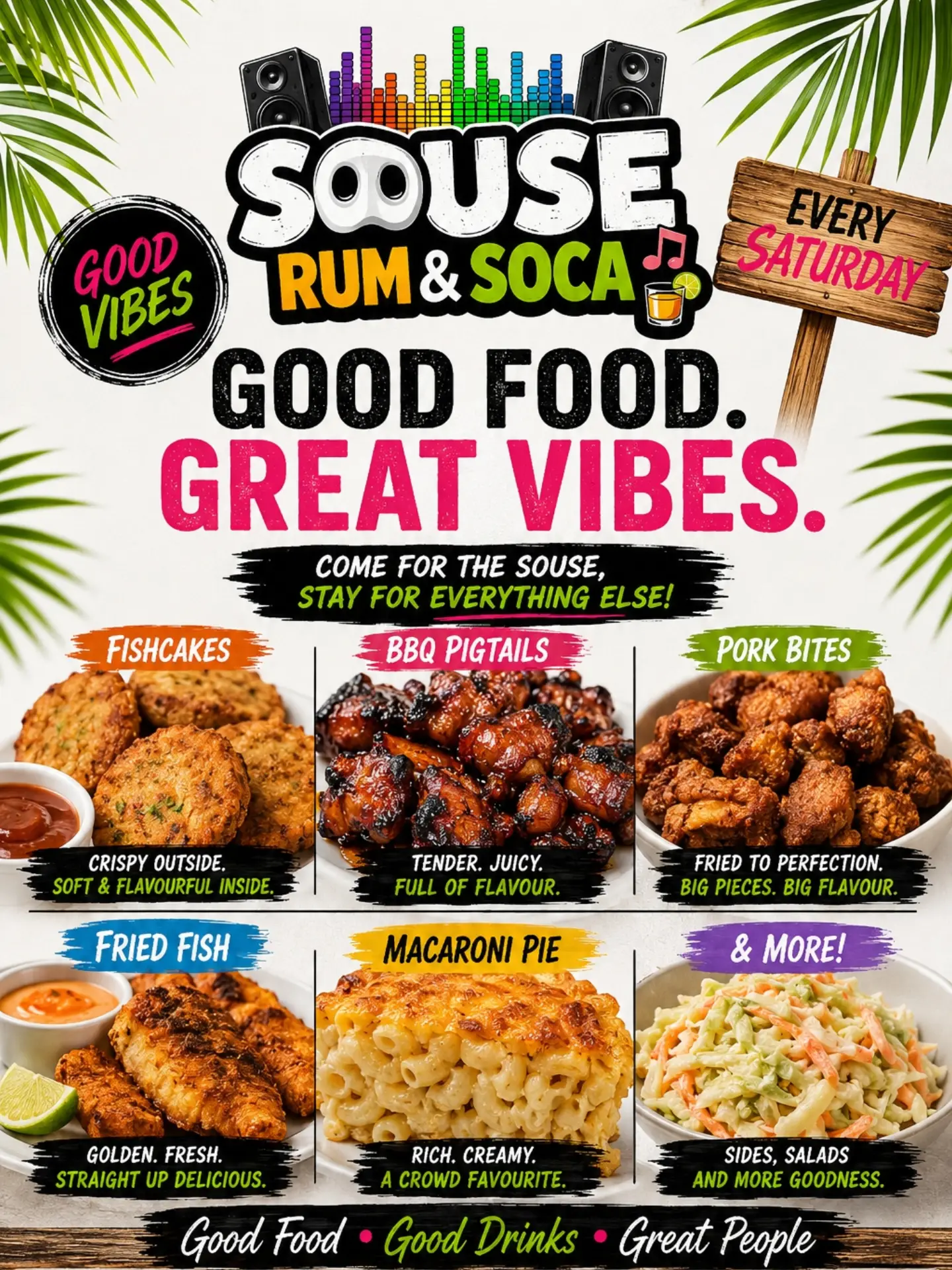 Souse Rum & Soca – Every Saturday at Thiki Bar, Rendezvous (Free Entry)