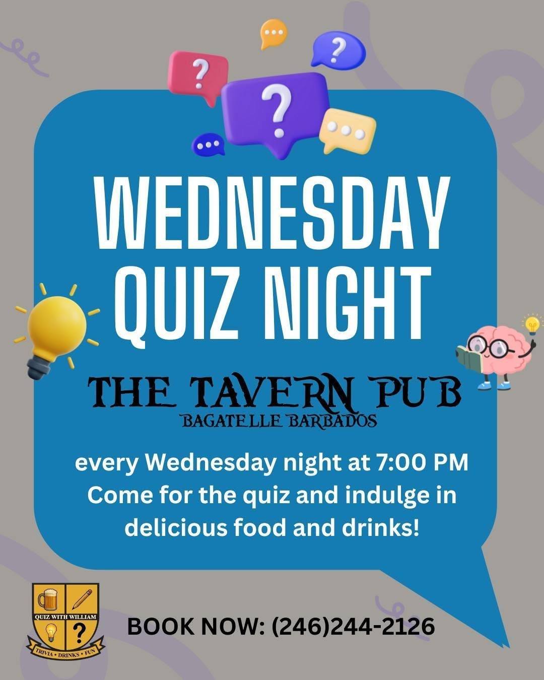 Wednesday Quiz Night at The Tavern Pub, Bagatelle