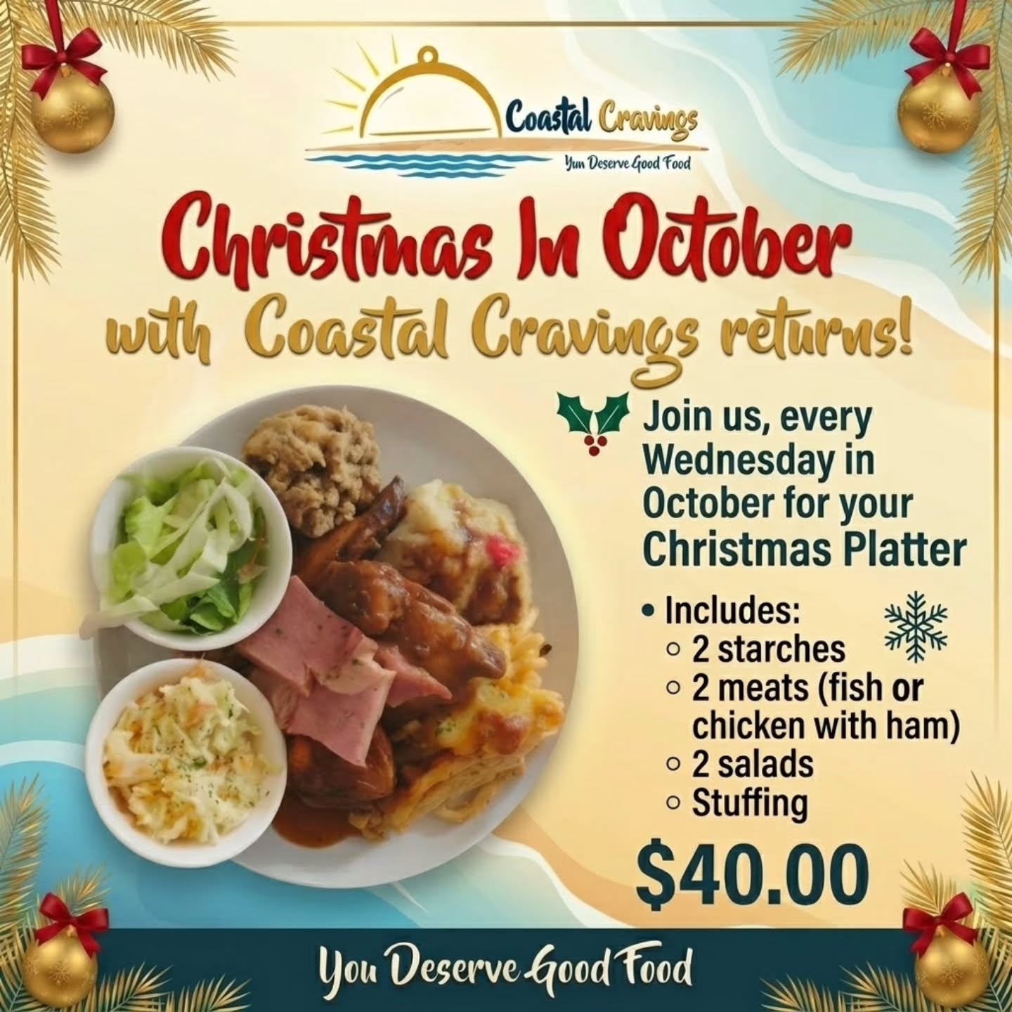 Christmas in October Platter - $40 Every Wednesday