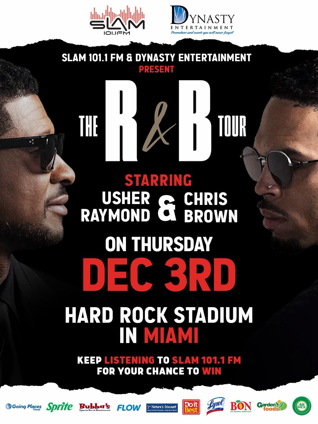 Win a Trip to Miami for The R&B Tour with Sprite Purchase