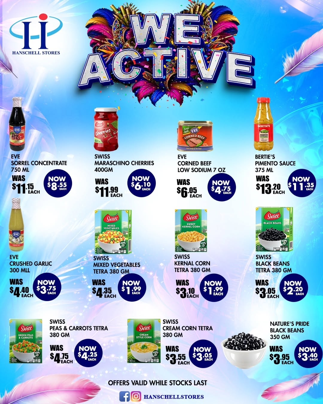 Hanschell Stores 'We Active' Sale – Groceries from $1.99