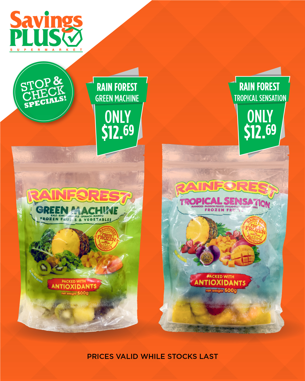 Rainforest Frozen Blends – Only $12.69 Each at Savings Plus