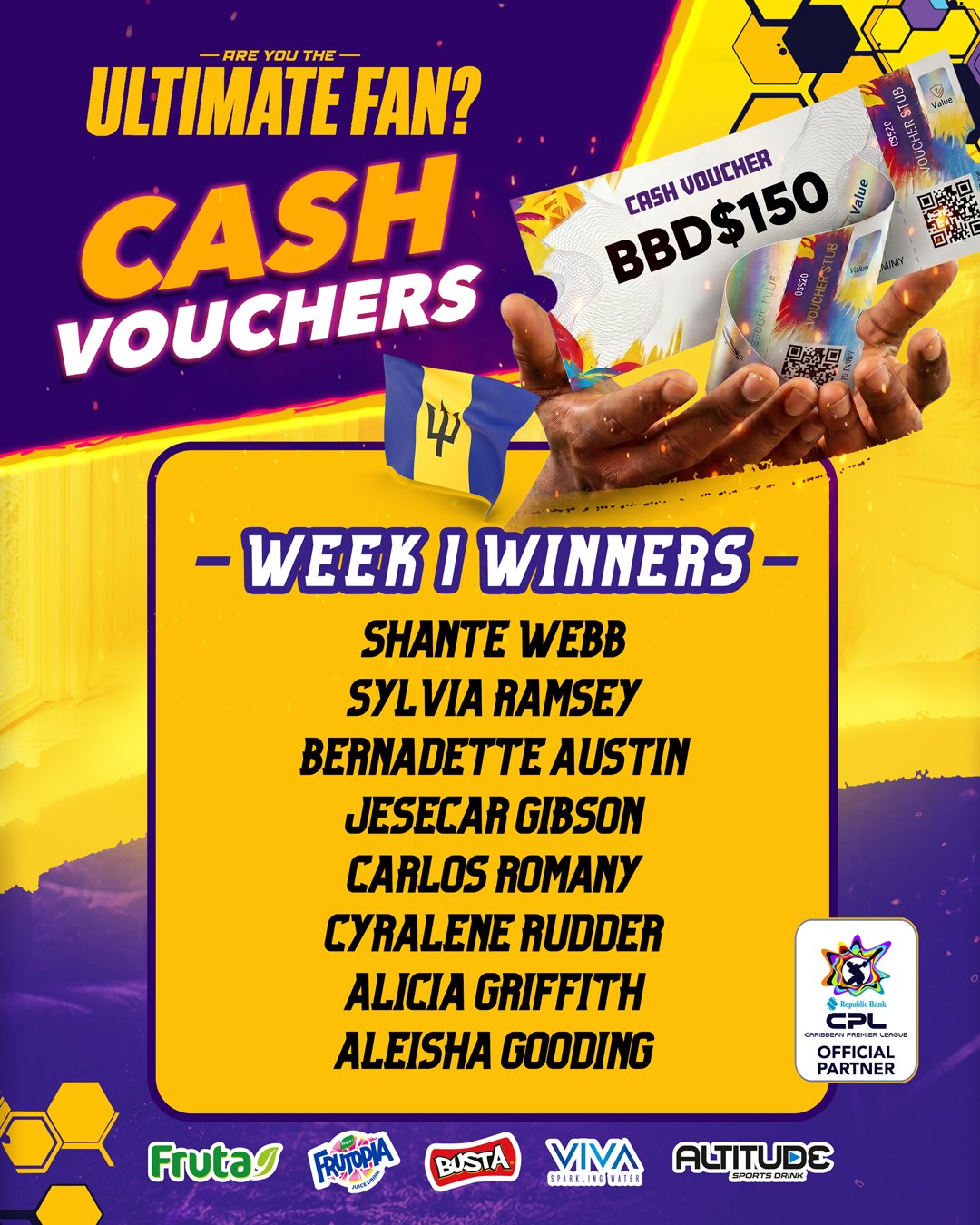 SMJ Beverages 'Ultimate Fan' CPL Contest – Win Smart TVs, CPL Tickets, Cash Vouchers & More