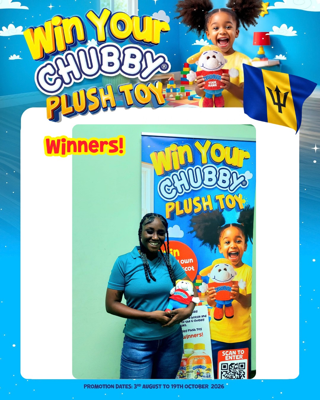 Win Your Chubby Plush Toy – Buy 6 Chubby Bottles, Over 400 Winners