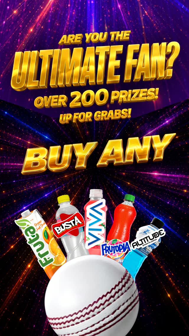 SMJ Beverages Ultimate Fan Contest – Win CPL Finals Weekend & 200+ Prizes
