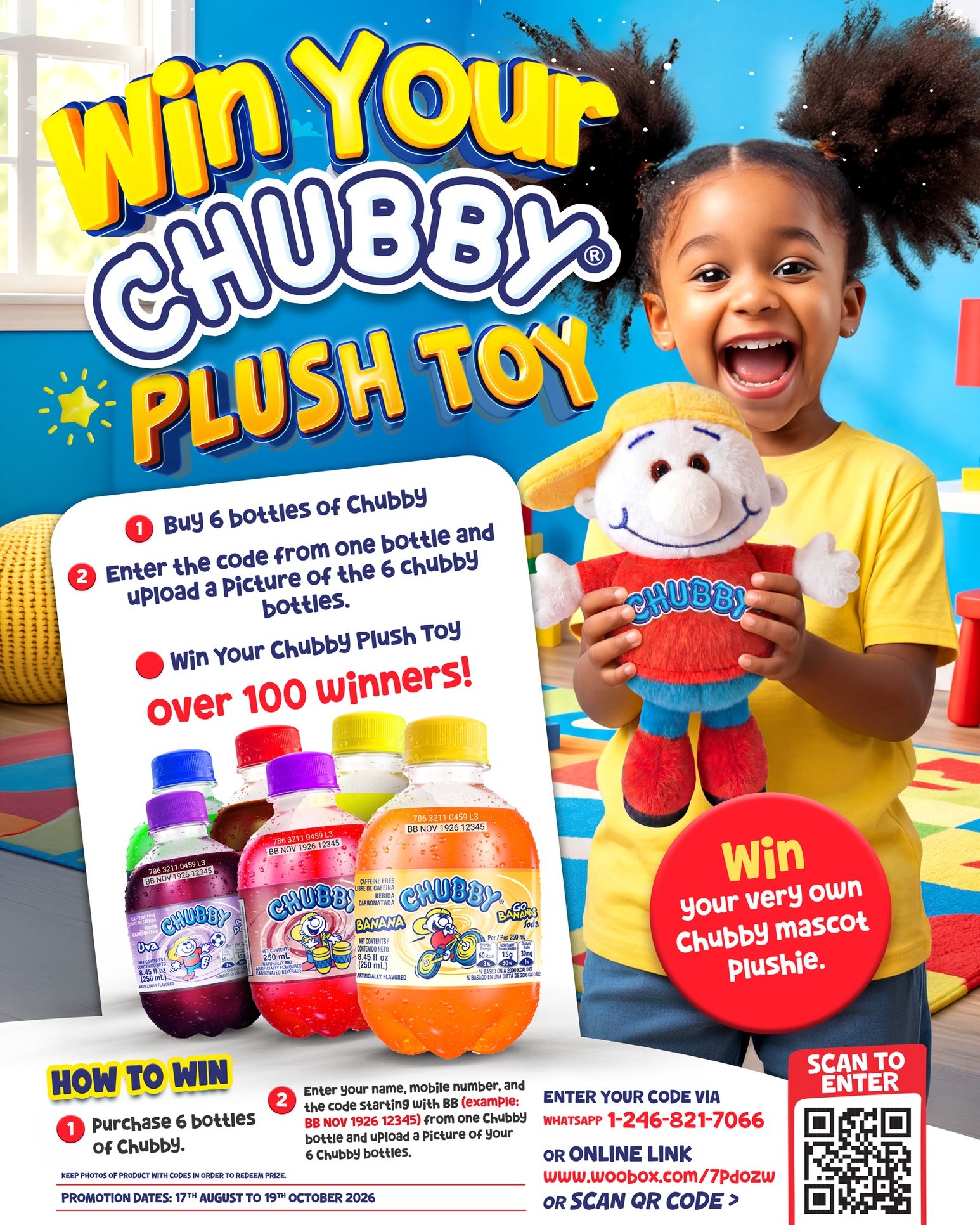 Win a Limited-Edition Chubby Plush Toy – Buy 6 Bottles & Enter to Win!