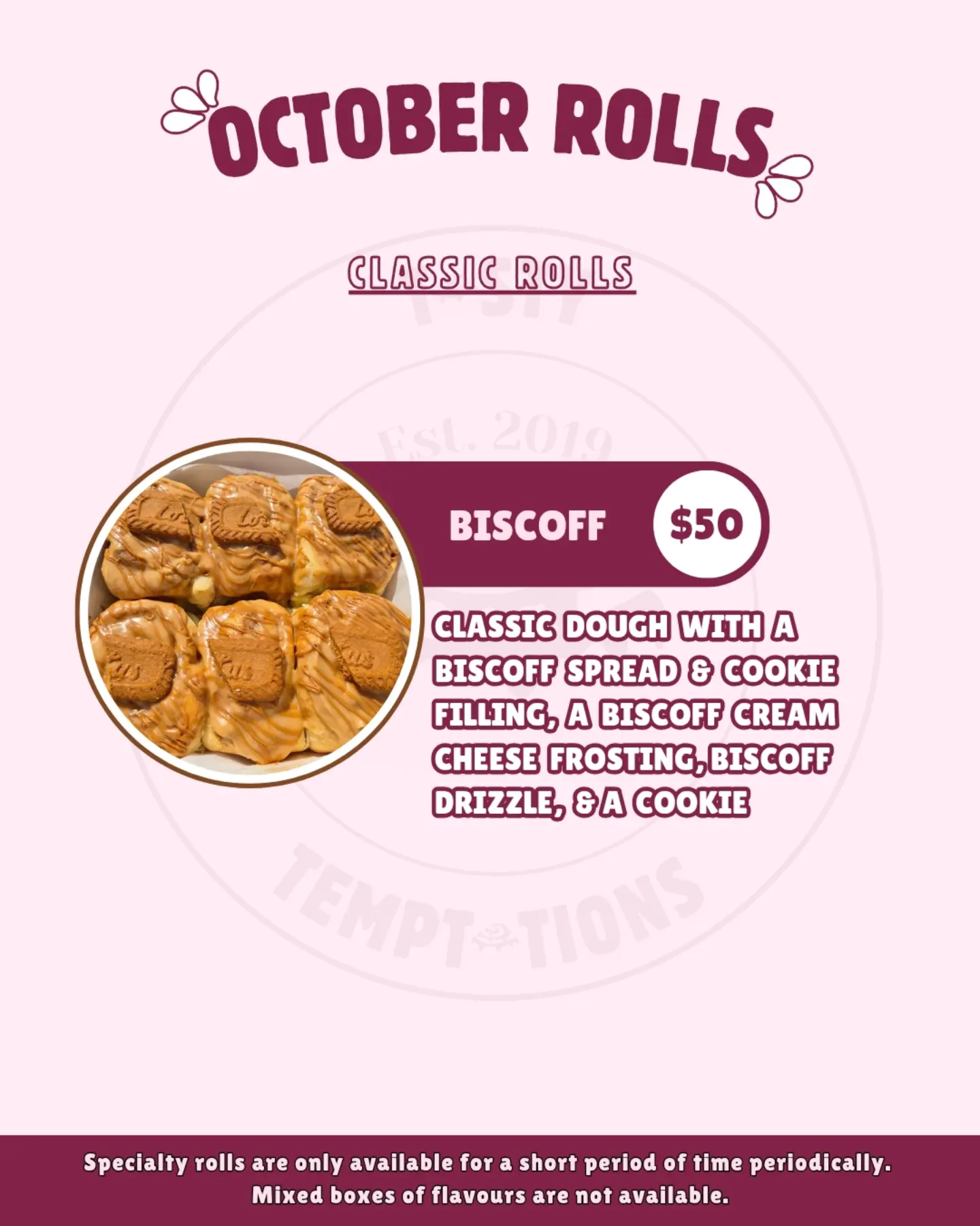 October Rolls – Limited-Time Menu by Tasty Temptations