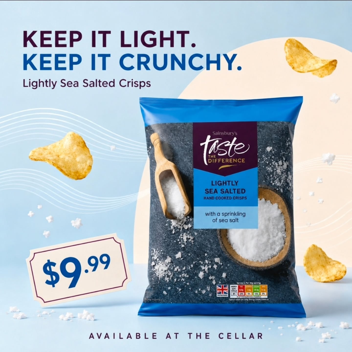 Sainsbury's Taste the Difference Crisps – $9.99 at The Cellar
