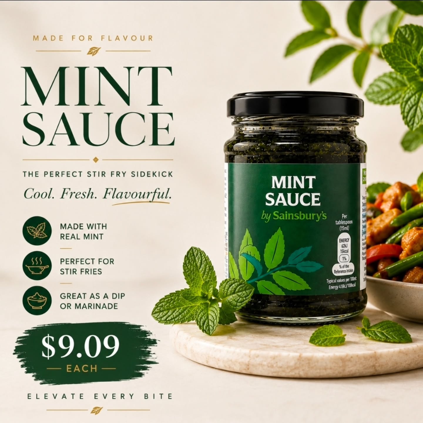 Sainsbury's Mint Sauce – $9.09 Each at The Cellar