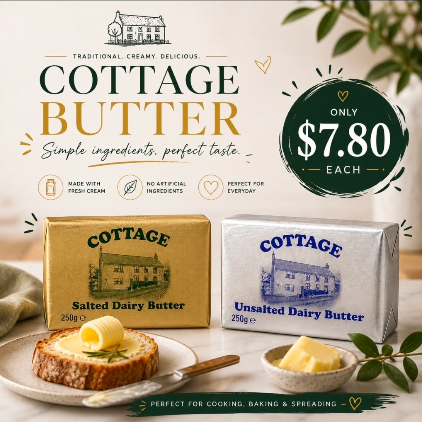 Cottage Butter – Only $7.80 Each at The Cellar