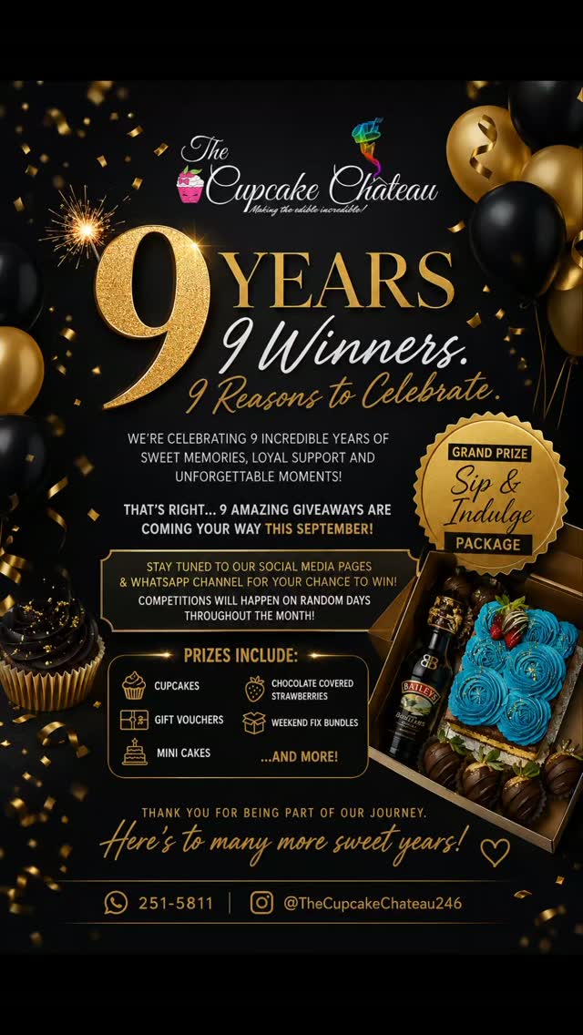 The Cupcake Chateau 9th Anniversary – 9 Giveaways in September!