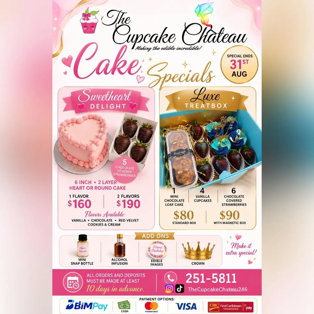 Cake Specials: Sweetheart Delight & Luxe Treat Box – Available Until 31st August
