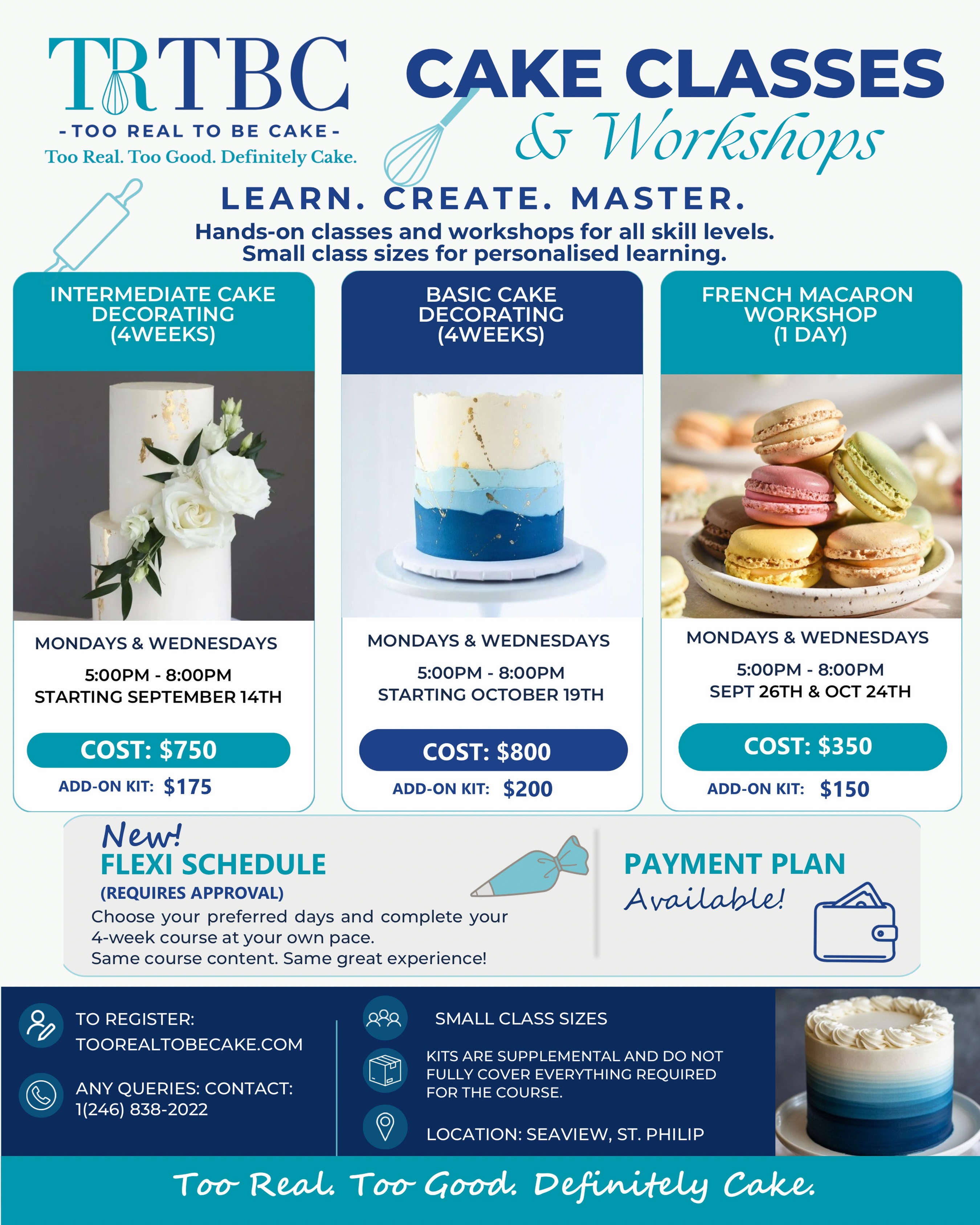 Too Real To Be Cake Academy – Cake Decorating Classes & Macaron Workshop