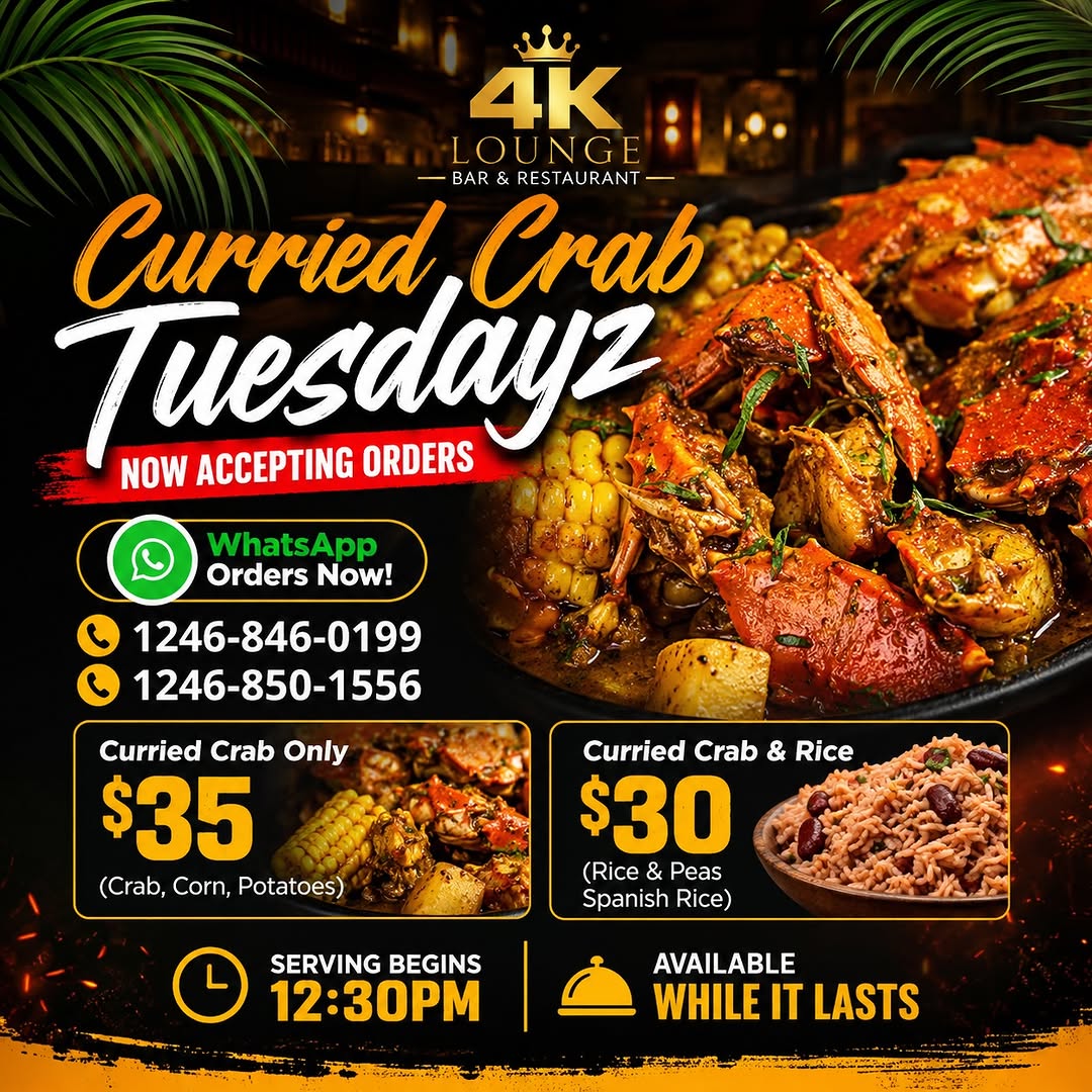 Curried Crab Tuesdayz at 4K Lounge – From $30