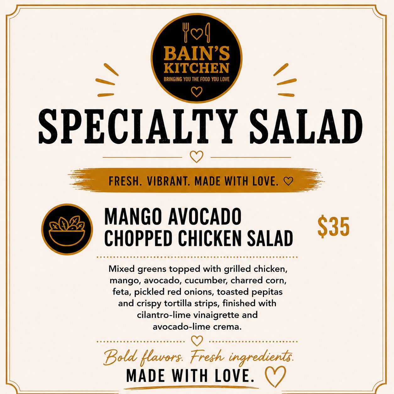 Bain's Kitchen This Week's Specials – Limited-Time Caribbean Menu