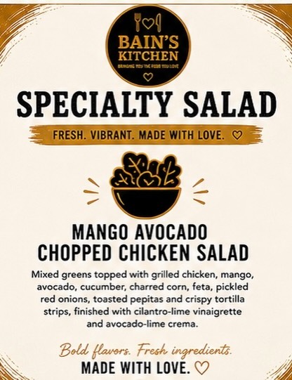 Bain's Kitchen This Week's Specials – Limited-Time Menu