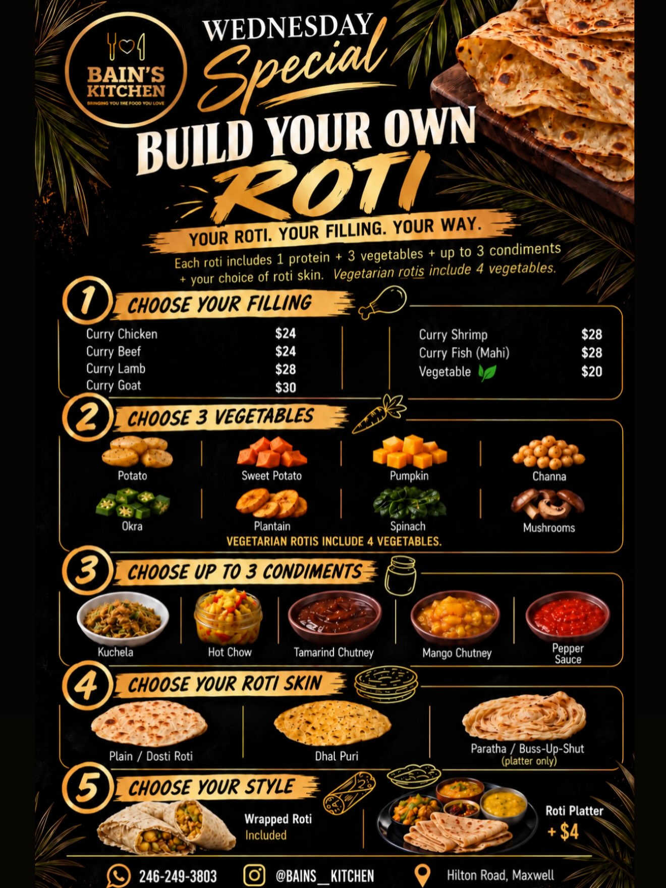 Build Your Own Week at Bain's Kitchen – Daily Specials from $20