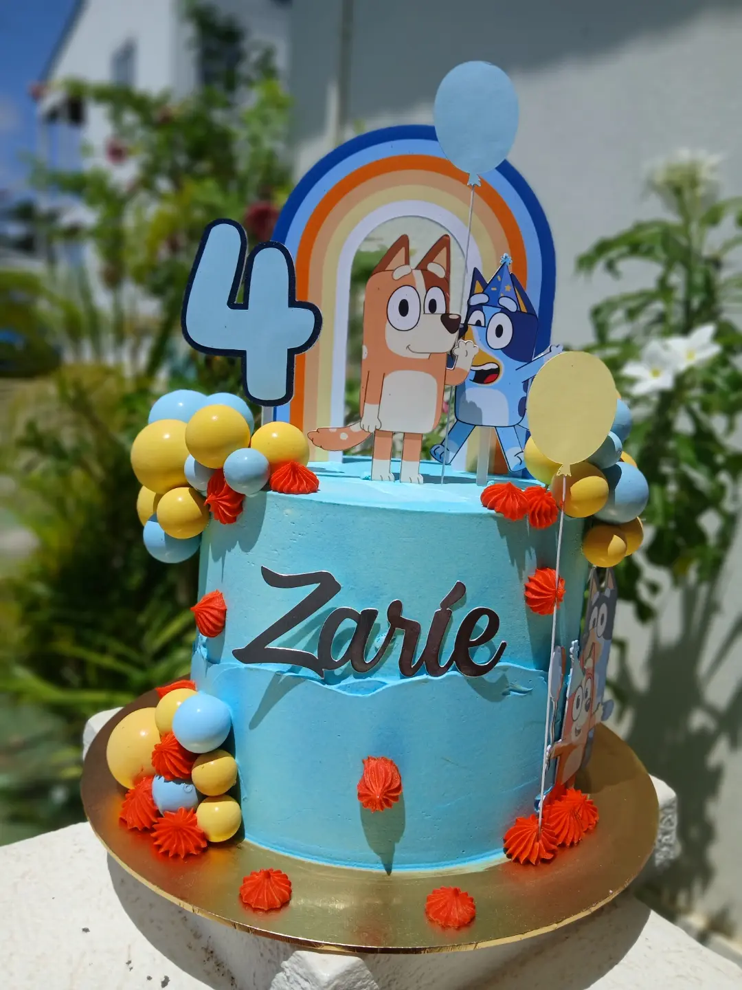 Bluey Themed 8" Cake + 12 Cupcakes Bundle Starting at $250